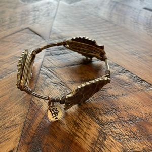 Bourbon and Bowties Gold FSU Arrowhead Bangle Bracelet